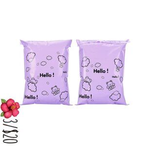 10 Poly Mailers Teddy Bear Purple Poly Mailers Self adhesive 3/$20